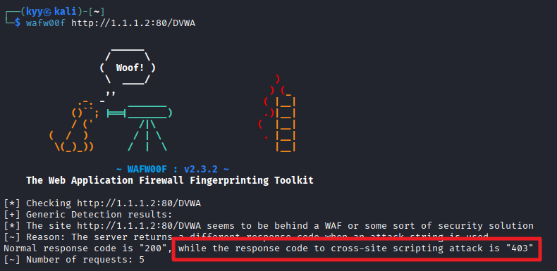 WAF 탐지 도구와 HTTP 실습 · waf00f